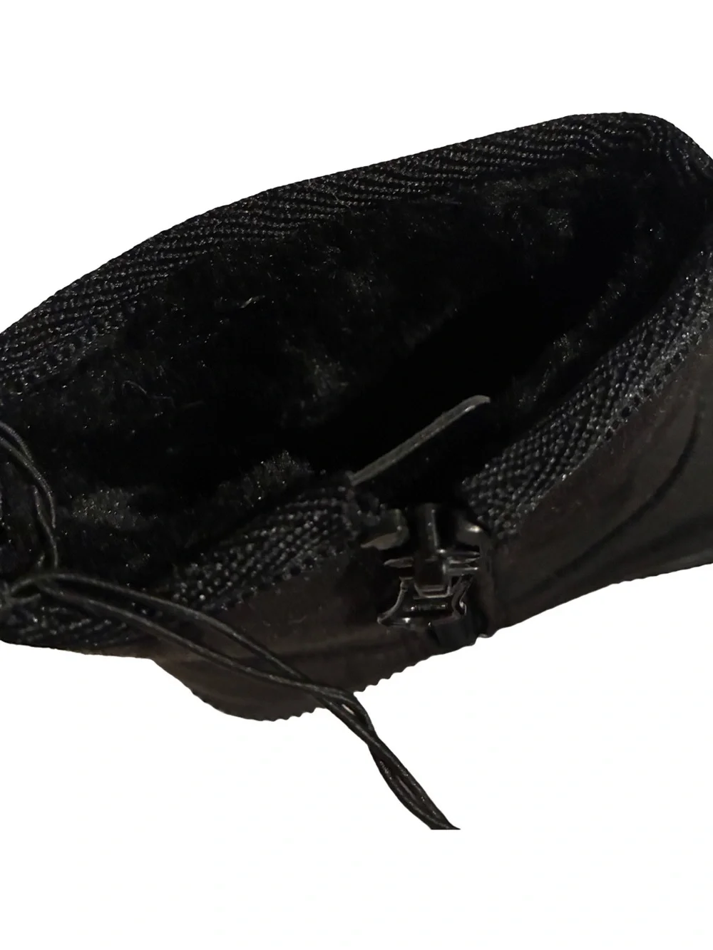 Cat & Jack Kids Black Faux Suede Booties with Zipper Size 10 NWT